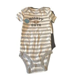 Carter's 5 Pk Short Sleeve Bodysuits Mighty Cute, 24 Months NWT